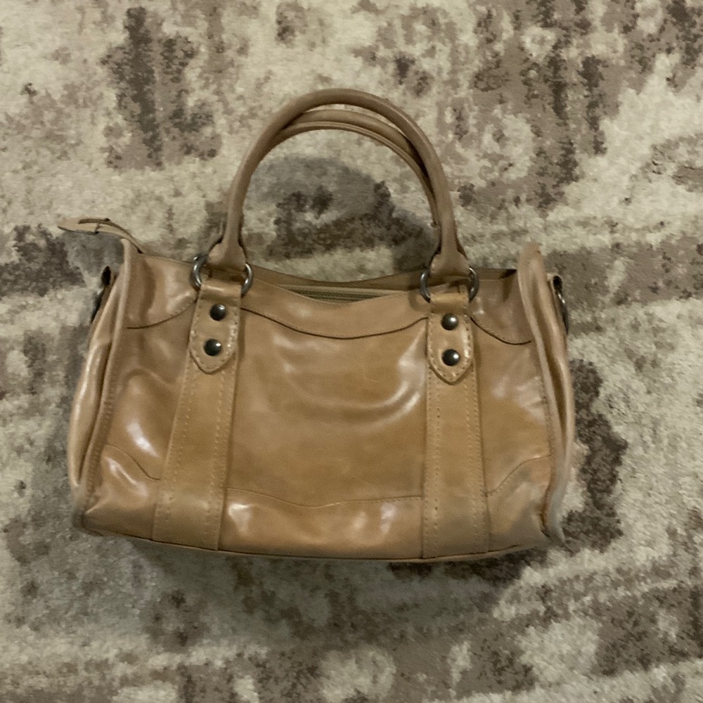 Frye Tan Leather Satchel
